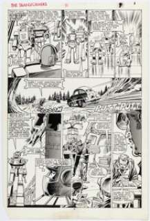Herb Trimpe and Tom Palmer Transformers #11 Story Page 7 Original Art (Marvel, 1985). | Heritage