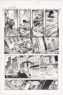 Michael Kaluta The Shadow Movie Adaptation #2 Story Page 7 Original Art (Dark Horse, 1994). | Heritage