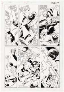 Mike Parobeck and Mike Machlan Justice Society of America #3 Story Page 15 Original Art (DC, 1992).