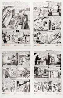 Robert Webb and S.M. Iger Studio Journey into Fear #13 Complete 6-Page Story "Vampire’s Blood" Original Art (Superior, 1953). (Total: 7 Items) | Heritage