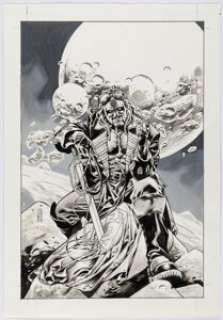J.G. Jones 52 #17 Lobo Cover Original Art (DC, 2006). | Heritage