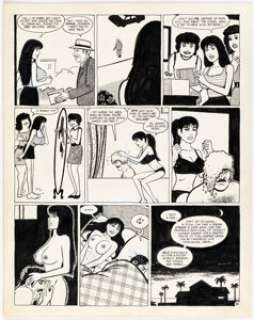 Gilbert Hernandez Love and Rockets #33 "Poison River Part 5" Story Page 9 Original Art (Fantagraphics, 1990). | Heritage