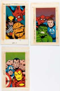 Marvel Artist Marvel Matinee VHS Box Covers #1-3 Production Color Original Art (Marvel/Marvel Studios, 1994). (Total: 3 Items) | Heritage
