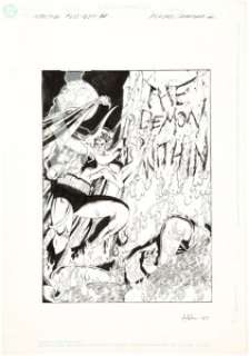 Mike McKone and José Marzán Jr. Detective Comics #622-624 "The Demon Within" Advertisement Original Art (DC, 1990). | Heritage