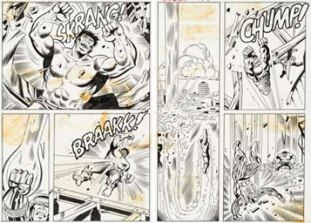 Herb Trimpe and Jack Abel The Incredible Hulk #174 Story Pages 16-17 On One Board Original Art (Marvel, 1974). | Heritage