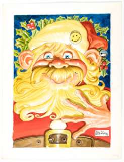 Bill Wray Cracked #226 Sylvester P. Smythe Back Cover Painting Original Art (Globe Communications, 1987).