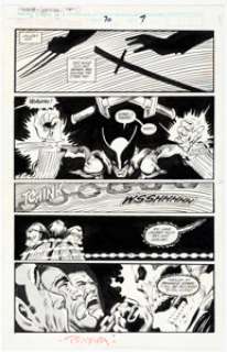 Mark Texeira and Henry Candelario Marvel Comics Presents #70 Wolverine and Ghost Rider Story Page 7 Original Art (Marvel, 1990). | Heritage