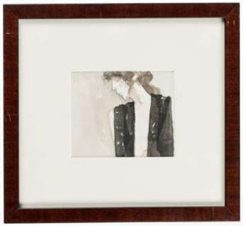 Jeffrey Catherine Jones - Introspective Woman Painting Original Art (undated). | Heritage