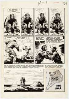 Jack Davis Frontline Combat #7 Story Page 7 Original Art (EC, 1952). | Heritage