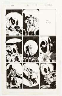 Luca Pizzari and Roberto Di Salvo Weapon X #26 Deadpool Story Page 12 Original Art (Marvel, 2019).