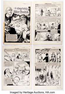 Alex Blum Classics Illustrated #92 The Courtship of Miles Standish Complete 15-Page Story Original Art (Gilberton, 1952). (Total: 15 Original Art) | Heritage