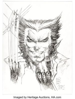 Marc Silvestri Wolverine #1 Tribute Illustration Original Art (undated). | Heritage