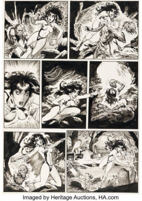 Gonzalo Mayo Vampirella Unpublished Story Page Original Art (Warren, c. 1970s). | Heritage