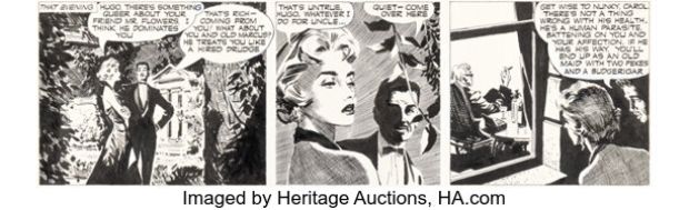 David Wright Carol Day #16 Daily Comic Strip Original Art (London Daily Mirror, 1956). | Heritage