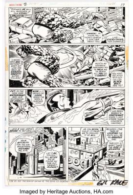 Gil Kane and Joe Sinnott Marvel Two-in-One #2 The Thing and Namor Story Page 11 Original Art (Marvel, 1974). | Heritage