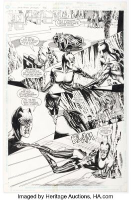 Michal Dutkiewicz and Gerry Fernandez Catwoman Annual #3 Story Page 32 Original Art (DC, 1996).