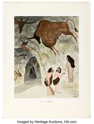 Francis Wilford Smith (Smilby) Diners Club Magazine (Austrian Edition) October 1984 Single Panel Gag Cartoon Illustration Original Art (Diners Club, 1984). | Heritage