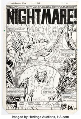 John Byrne Fantastic Four #248 Splash Page 2 Original Art (Marvel, 1982). | Heritage