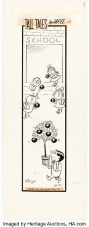 Al Jaffee Tall Tales Daily Comic Strip Original Art dated 10-7-59 (New York Herald Tribune, 1959). | Heritage