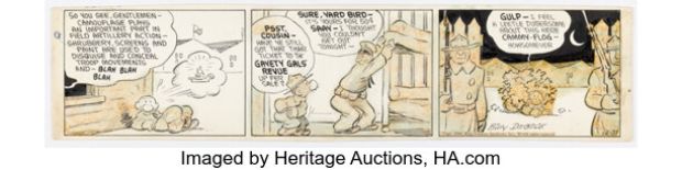 Billy DeBeck Barney Google and Snuffy Smith Daily Comic Strip Original Art dated 12-31-40 (King Features Syndicate, 1940). | Heritage