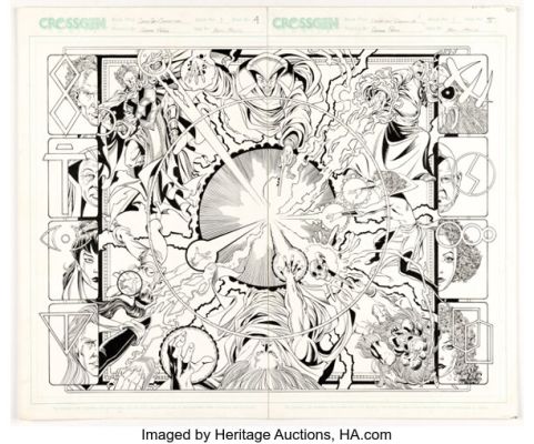 George Pérez and Pablos Marcos CrossGen Chronicles #5 Double Page Spread 4-5 Original Art (CrossGen, 2001). (Total: 2 Original Art) | Heritage