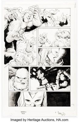 Joshua Cassara X-Force #10 Beast and Jean Grey Story Page 11 Original Art (Marvel, 2020).