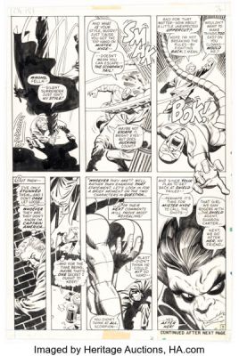 Sal Buscema and Vince Colletta Captain America #151 Story Page 3 Original Art (Marvel, 1972). | Heritage