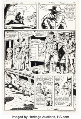 Dick Ayers and Tony DeZuñiga Jonah Hex #58 Story Page 4 Original Art (DC, 1982). | Heritage