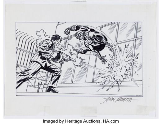 John Romita Sr. Spider-Man 2: Enter: Electro Hammerhead Video Game Concept Illustration Original Art (Marvel/Activision, 2001). | Heritage
