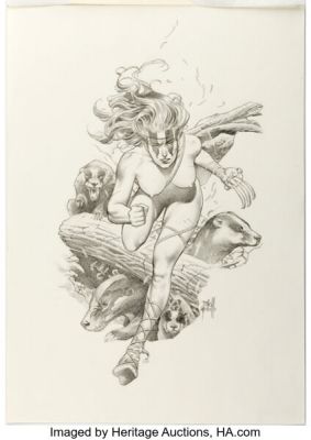 Tomas Giorello Wolfpack Vol. 1: A Gallery Girls Collection Pin-Up Illustration Original Art (SQP, 2001). | Heritage