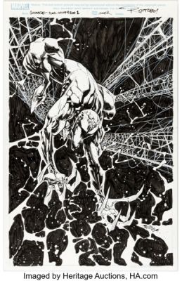 Ryan Ottley Carnage: Black, White & Blood #1 Variant Cover Original Art (Marvel, 2021). | Heritage