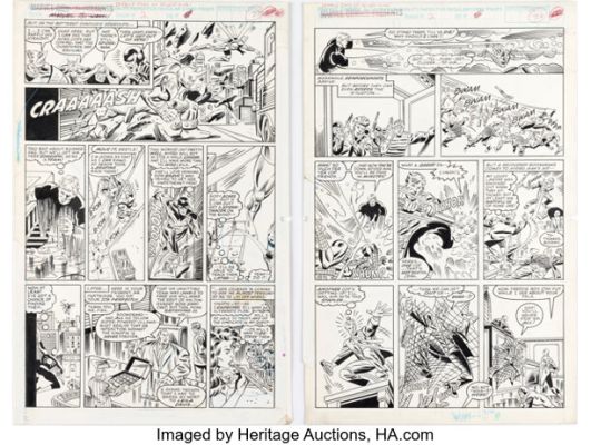 Al Milgrom Deadly Foes of Spider-Man #2 Story Pages 20-21 Original Art (Marvel, 1991). (Total: 2 Original Art) | Heritage