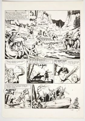 Aidans - Tounga,... | Lot 78 - AIDANS - Tounga, planche n°1 à l’encre de Chine du... | Tessier Sarrou