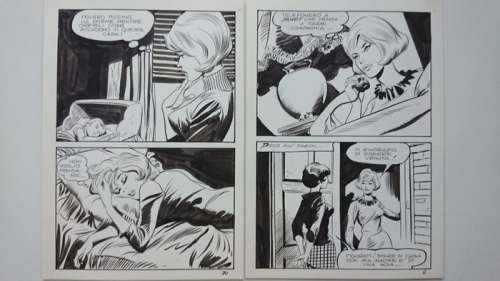 Terror - Leone Frollo  - 2x original pages - Page volante - EO | Catawiki