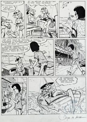 De Lazare + Walthéry | Lot 366 : De Lazare + Walthéry / Rubine. Planche originale n°33 de l’album… | Dagoty