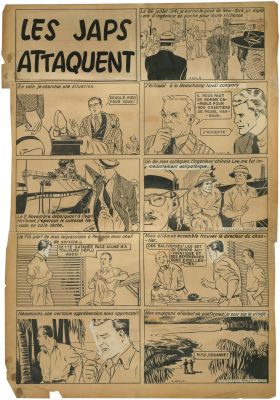 Victor HUBINON (1924-1979) - Lot 74 : Buck Danny - Les Japs attaquent