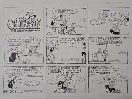 Original Art Catfish Rog Bollen – Gary Peterman 4-27-1980 | Venere Comic Art