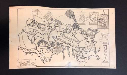 Filiberto Scarpelli - Illustrazione originale (Masters Of Drawing) - Loose page | Catawiki