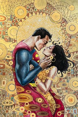 David Mack ’The Kiss’ Superman & Lois Lane 12x18" Limited Edition Giclee | Kirby’s Comic Art