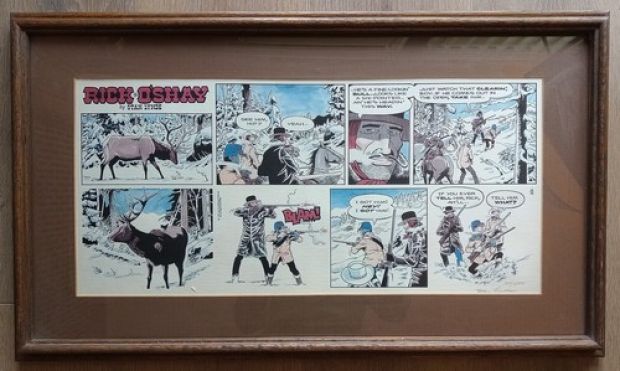 2 Framed Comic Strip Print Rick O’Shay SIGNED Stan Lynde NUMBERED | eBay US (Buy It Now)