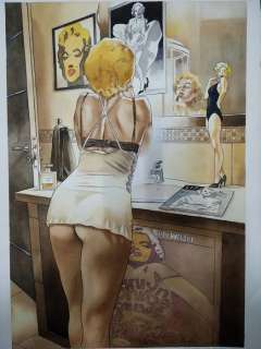 R. De Angelis - illustrazione originale per portfolio "Le Collezioniste" - Loose page | Catawiki