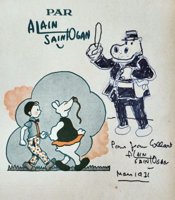 Saint Ogan Alain Prosper Rare... | SAINT OGAN Alain Prosper Rare dédicace sur l’album... | Vermot et Associés