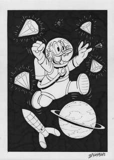 Bas Heymans - Uncle Scrooge - Space Diamonds - Original Preliminary Art | Catawiki