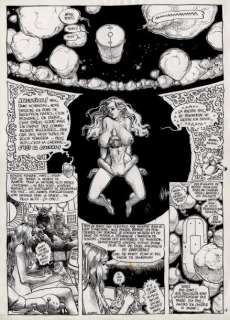 Moebius | Le Bandard Fou Encre de Chine pour la mythique planche 18, peut-être | Millon