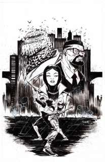 Sanford Greene | Red Hood The Hill #3 cover; 11-by-17 inches | Hero Initiative