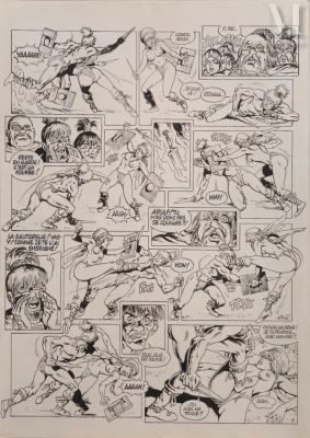 Mitton, Jean-Yves (Né En 1945) | Lot 96 : Vae Victis, planche 7 | Millon