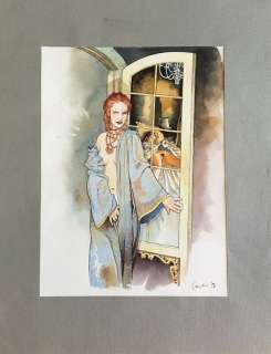 Giacinto Gaudenzi - Original illustration - watercolor - Loose page - (1993) | Catawiki
