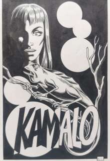 Splash page originale – Magnus – Satanik #116 “Kamalo”