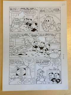 Topolino #1011 - L. Gatto - tavola originale â€œPaperino e le 20mila leghe sotto i mariâ€ - Loose page | Catawiki