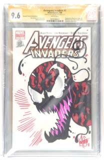 ORIGINAL ART Avengers/Invaders No. 1 CGC Signature Grade 9.6 signed with original Carnage art by… | Ewbank’s